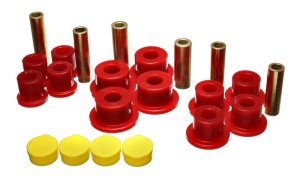 Dodge Ram 1500 Leaf Spring Bushing Set - Rear - Energy Suspension - Performance Polyurethane - Red - `02-`05